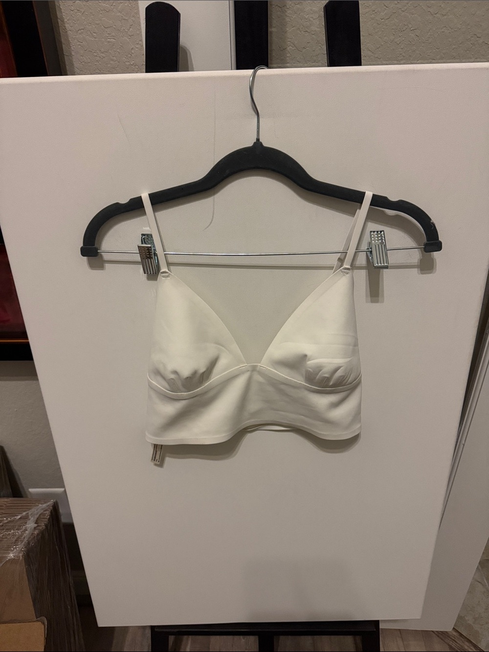 Free People Ivory Bralette with Adjustable Straps